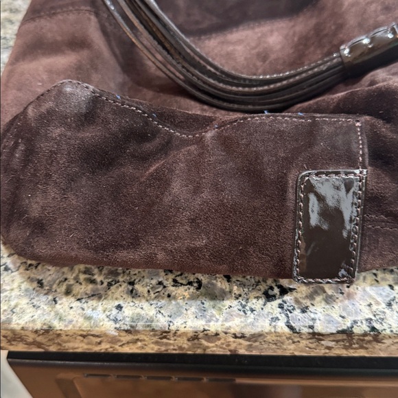 Kate Spade Dark Brown Suede Tote - Picture 5 of 5